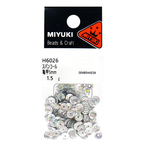 亮片“亮片龟甲棱镜银约5mm H6026" MIYUKI美雪