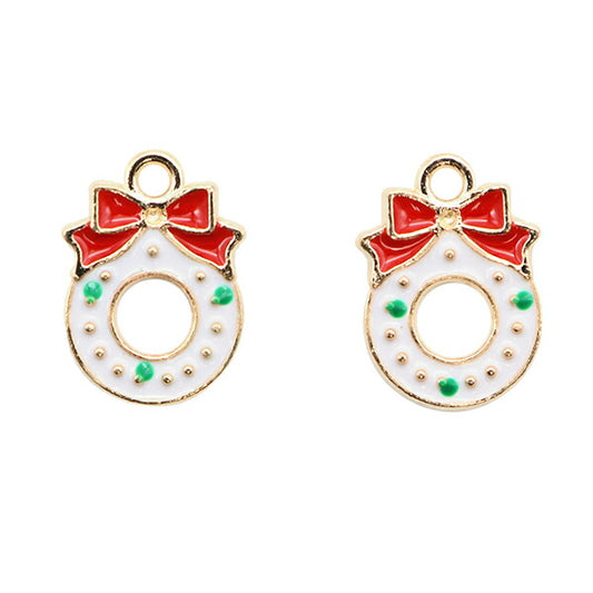 アクセサリー素材 『クリスマスチャーム リース 2個入リ CM5413-XXX』