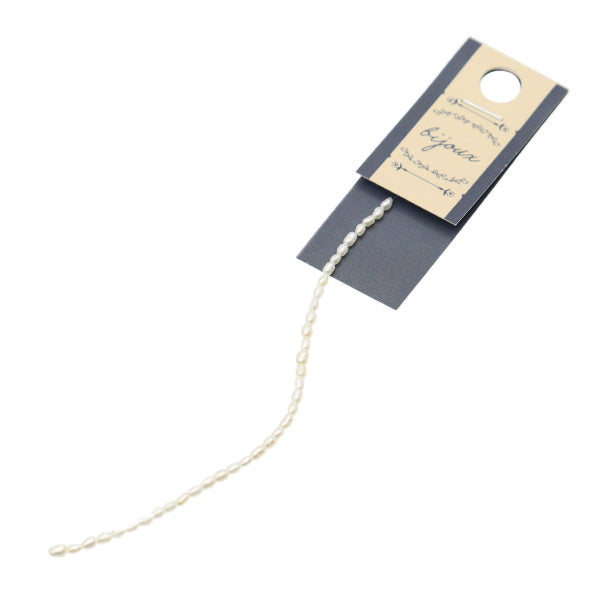 Accessory material "Freshwater Pearl Rice White Diameter about 2-2.3mm"