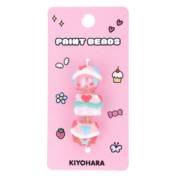 手芸パーツ 『ペイントビーズ 3個入り 01 PTB-01』 KIYOHARA 清原