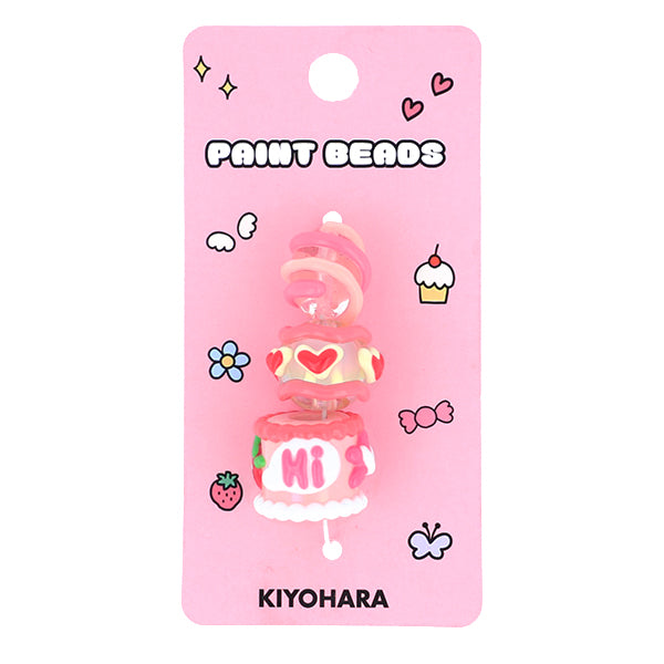 手芸パーツ 『ペイントビーズ 3個入り 02 PTB-01』 KIYOHARA 清原