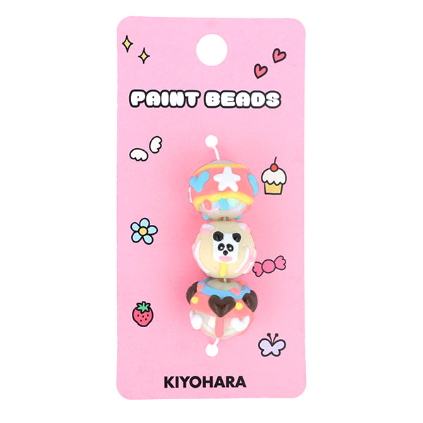 手芸パーツ 『ペイントビーズ 3個入り 04 PTB-01』 KIYOHARA 清原