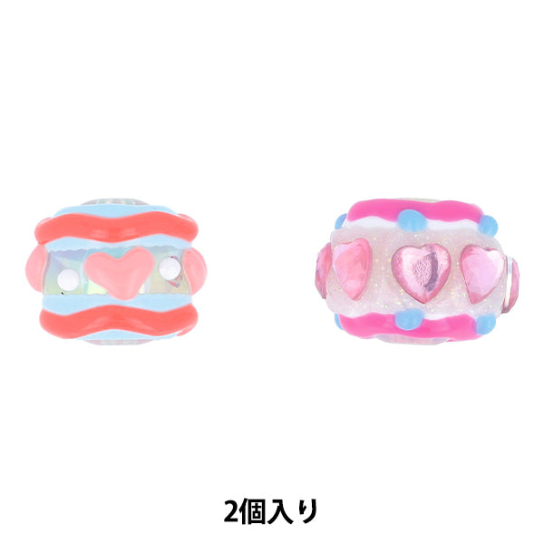 手芸パーツ 『ペイントビーズ 2個入り 03 PTB-02』 KIYOHARA 清原