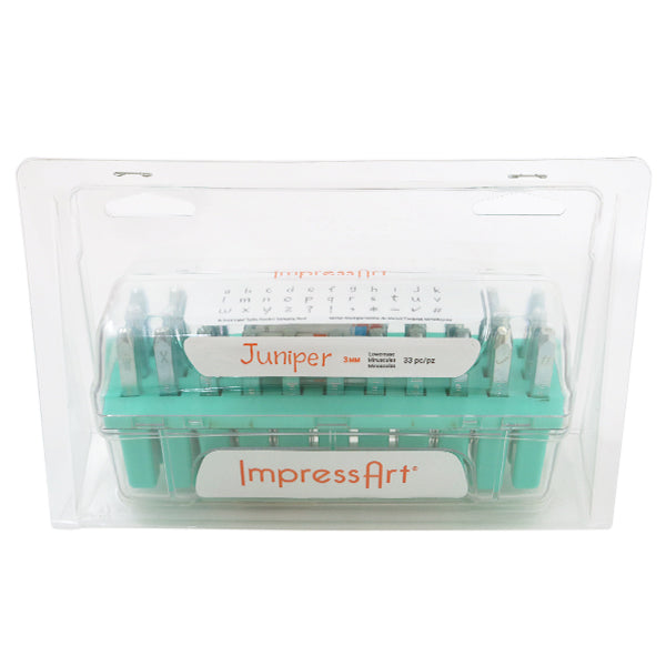 金属刻印 メタルスタンピング 『ImpressArt レタースタンプ Juniper 小文字 3mm U005 3 3』 MIYUKI ミユキ