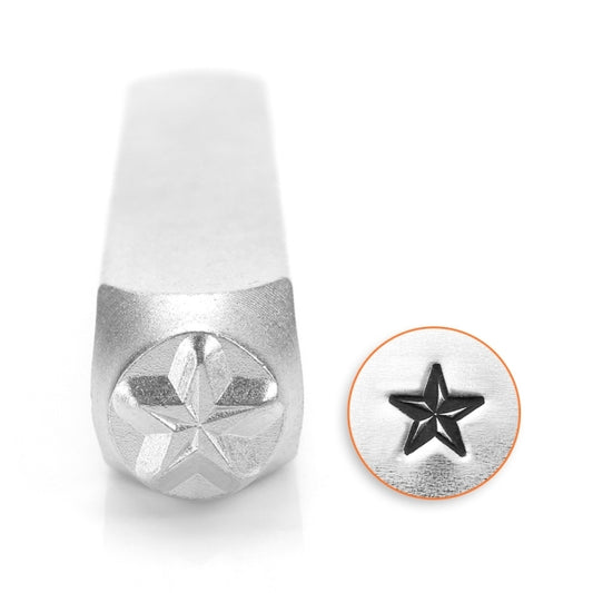 Metal engraved metal stamping "IMPRESSART Design Stamp Nautical Star 6mm U1017 6" Miyuki Miyuki