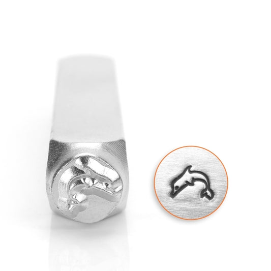 Metal engraved metal stamping "IMPRESSART Design Stamp Dolphin 6mm U1033 6" Miyuki Miyuki
