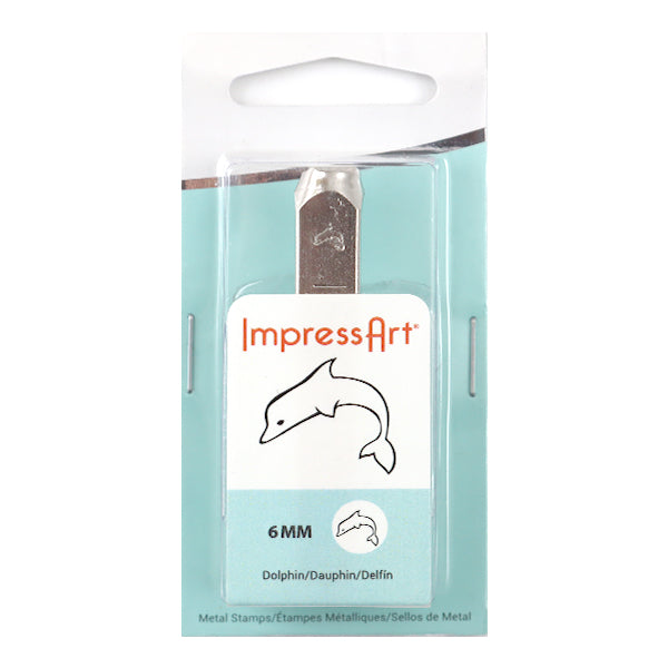 金属刻印 メタルスタンピング 『ImpressArt デザインスタンプ ドルフィン 6mm U1033 6』 MIYUKI ミユキ
