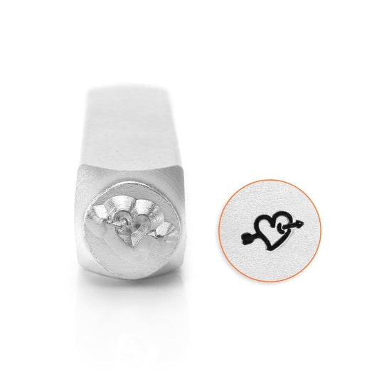 Metal engraved metal stamping "IMPRESSART Design Stamp Heartwiz Arrow 6mm U1041 6" MIYUKI Miyuki