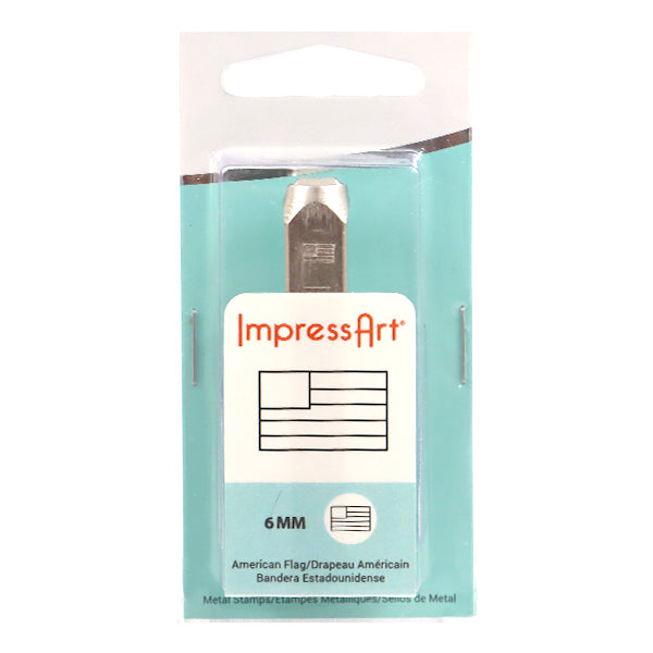 金属刻印 メタルスタンピング 『ImpressArt デザインスタンプ アメリカ国旗 6mm U1059 6』 MIYUKI ミユキ