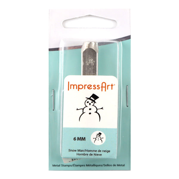 金属刻印 メタルスタンピング 『ImpressArt デザインスタンプ 雪だるま 6mm U1063 6』 MIYUKI ミユキ