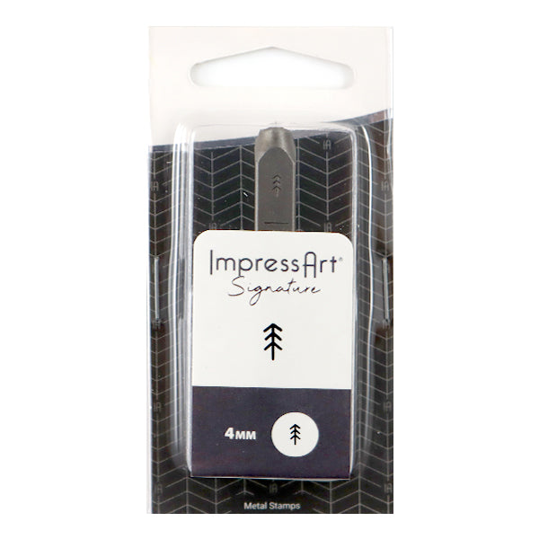 金属刻印 メタルスタンピング 『ImpressArt デザインスタンプ パインツリー (松の木) 4mm U1055 4』 MIYUKI ミユキ