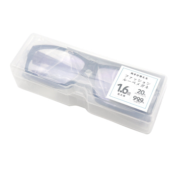 ルーペ 『ファッションルーペメガネ スクエアブラック 1.6倍 ZK2105-0001』