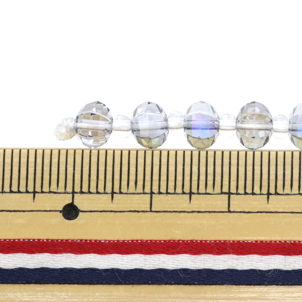 ビーズ 『ガラスビーズ マルチカット 6mm ブルーオーロラ JIN24-G-11』