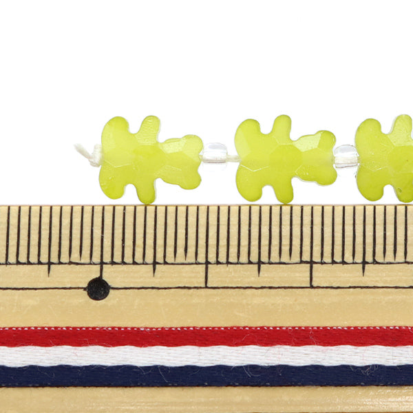 ビーズ 『ガラスビーズ ベアーカット 8×10mm マスカット JIN24-G-37』