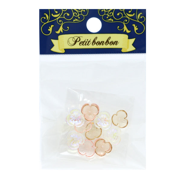 Accessory material "Acrylic flower mix natural 12 pieces Chkf-21A-01E"