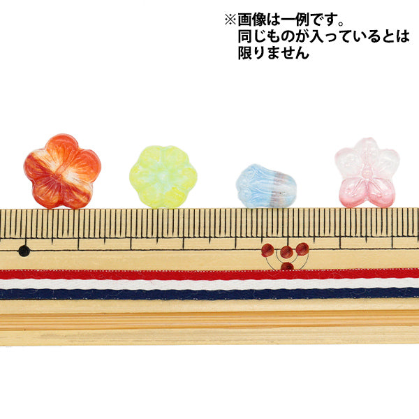 ビーズ 『チェコビーズ ミックスアソートパック 50g フラワーズマルチ MIX111-FLOWER』