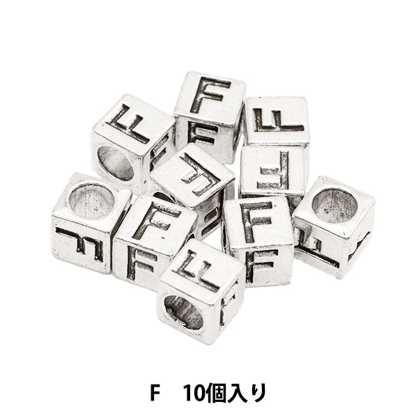 珠子 “金属珠子 字母珠子 大约7 x 7毫米10件包括“ Marchenart Fairy Tale Art