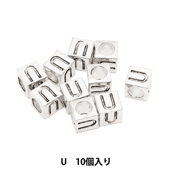 珠子 “金属珠子 字母珠子 大约7 x 7毫米10件包括“ Marchenart Fairy Tale Art