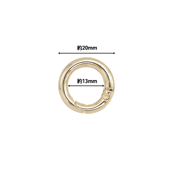Round Carabiner Mini 2 pieces 20mm Gold G1209" MARCHENART Fairy tale art
