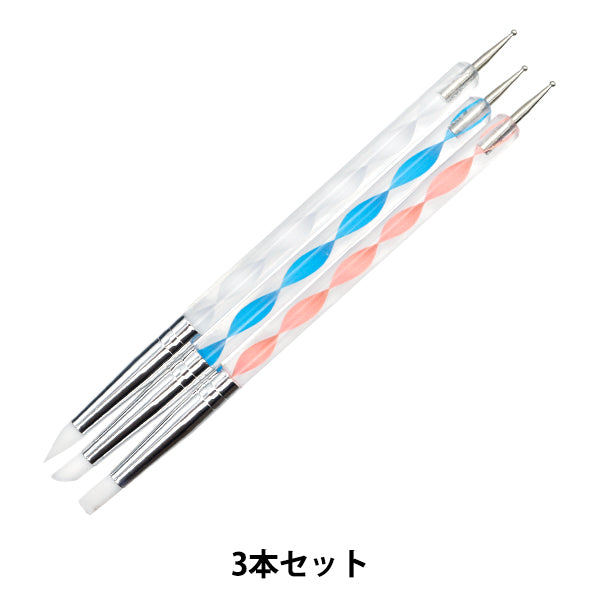 レジンツール 『シリコンブラシ ドットペン 3本セット YZ-AR-T1』