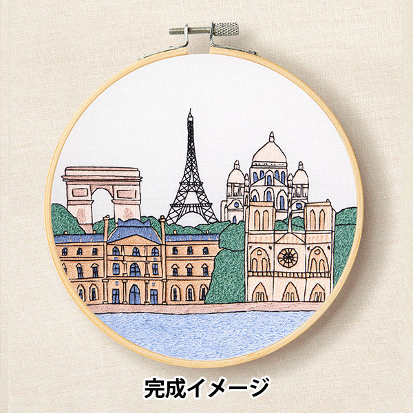 Embroidery kit "Designer Collection Paris cityscape TB225" DMC Diementsea