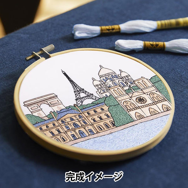 Embroidery kit "Designer Collection Paris cityscape TB225" DMC Diementsea