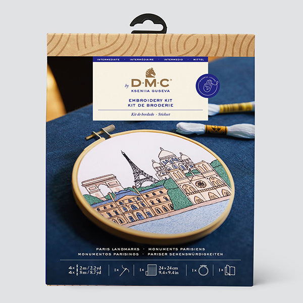 Embroidery kit "Designer Collection Paris cityscape TB225" DMC Diementsea