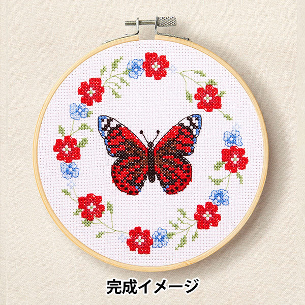 Embroidery kit "Designer Collection Butterfly Li -Room BK411" DMC Diementsea