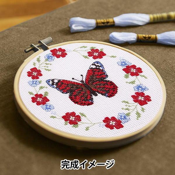 Embroidery kit "Designer Collection Butterfly Li -Room BK411" DMC Diementsea