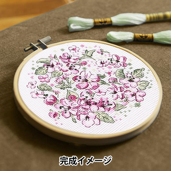 Embroidery kit "Designer Collection Cherry Blossom BK412" DMC Diementsea