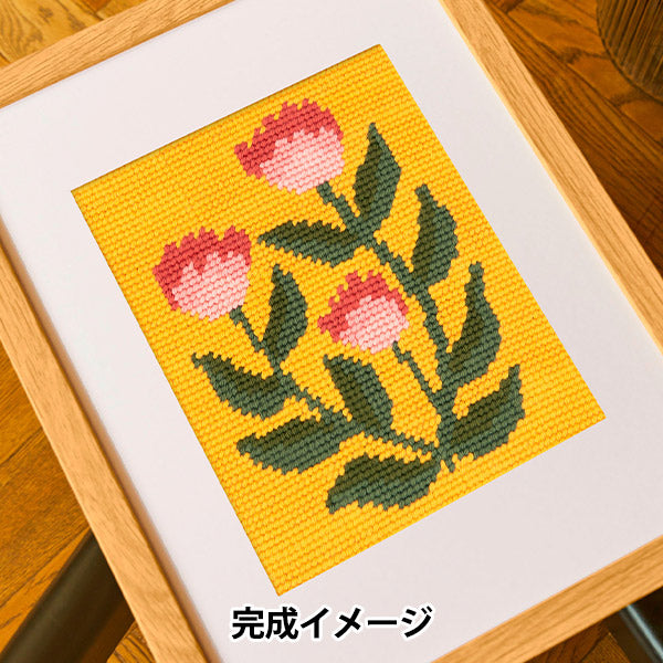 Embroidery kit "Designer Collection Summer Time Dahlia C138K" DMC Diementsea