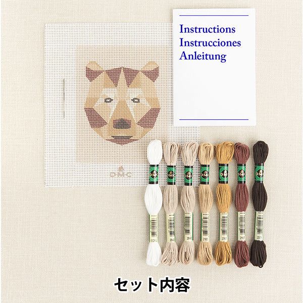 Embroidery kit "Designer Collection Zio Bear C142K" DMC Diementsea