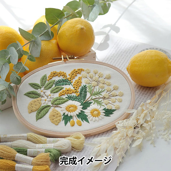 Embroidery Kit "Higuchi Yumiko Flower Bouquet Collection Yellow JPT92" DMC DMC
