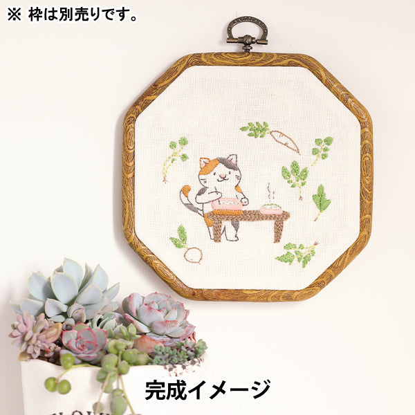 刺绣套件 "Chicchi温暖的Nanakusa Porridge与Calico Cat Jpt100" DMC DMC