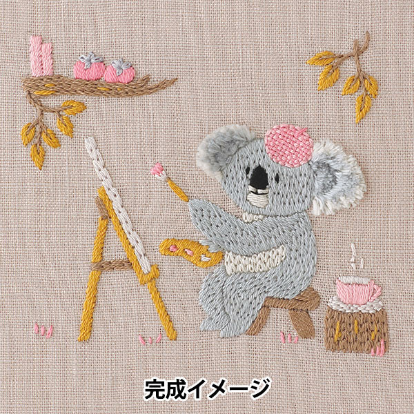 Embroidery kit "Chicchi Koala enjoying painting JPT110" DMC DMC