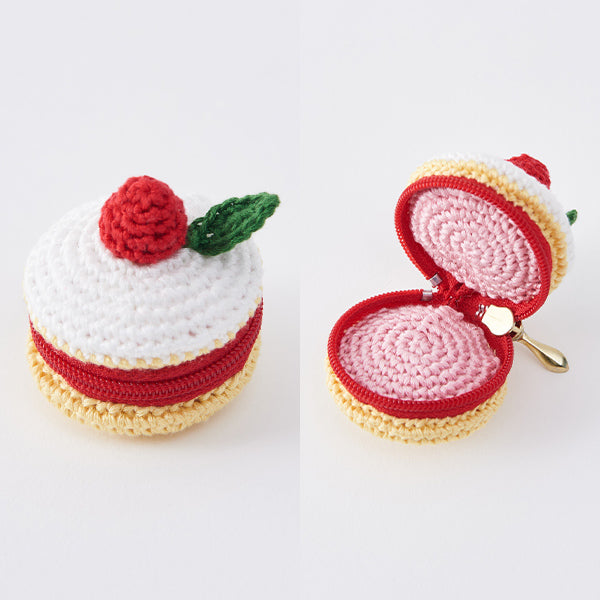 編み物キット 『刺しゅう糸で編むちいさなポーチ ケーキ 502502』 LECIEN ルシアン cosmo コスモ