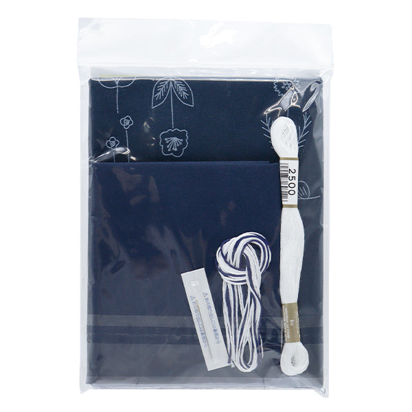 Embroidery kit "Hoshi Akari's embroidery notebook tote bag twelve flower music 567" Totsuka Sashimi