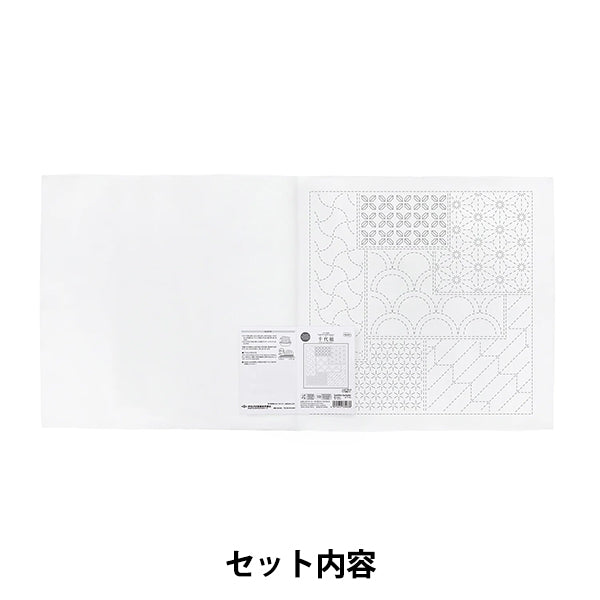 刺绣布 “萨希科花毛巾布包,结合图案,chiyogami,白色,H-1145" Olympus
