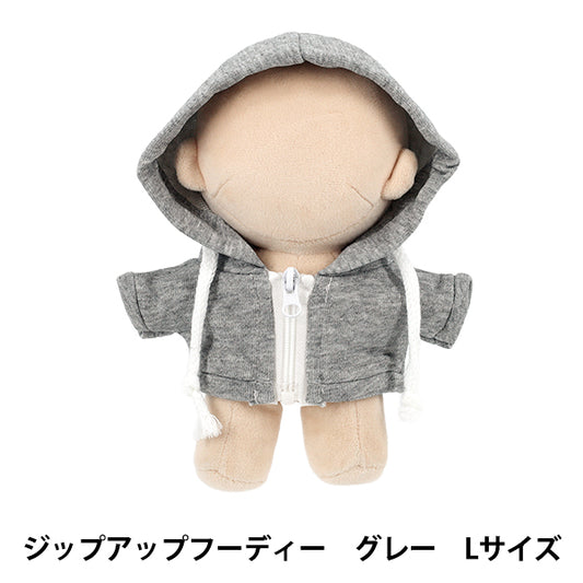 毛绒动物服装 "mpa 拉链连帽衫 L 码 灰色 MPA-101D-L"