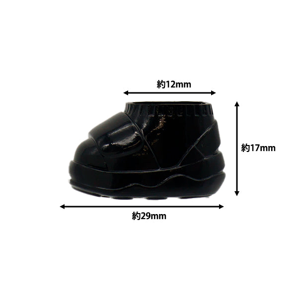 Stuffed toy clothes "Woodle shoes OD sandal black S size NUIH-06"