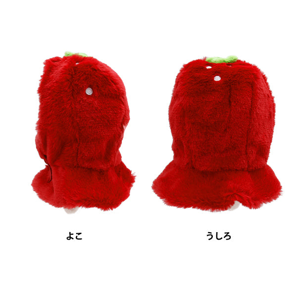 Plush toy clothes "Narikiri Poncho M size Strawberry MPA-15A-M"