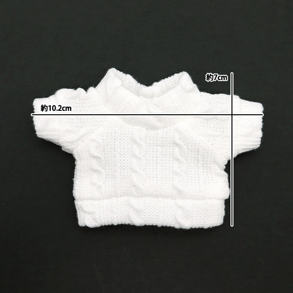 Plush toy clothes "Cut-sew cable White M size MPA-24A"