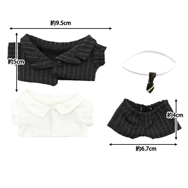 Plush toy clothes "Suit set charcoal M size MPA-26B"