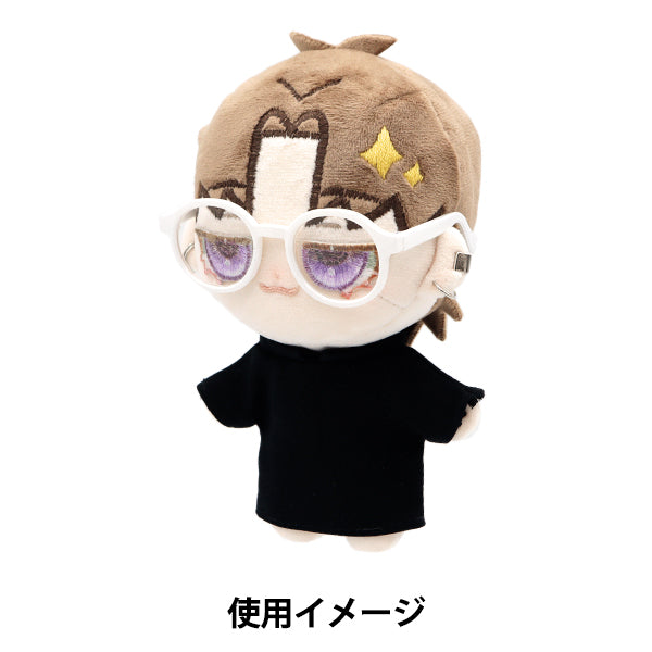 Doll parts "Doll glasses 9cm White DA-G9-WH"