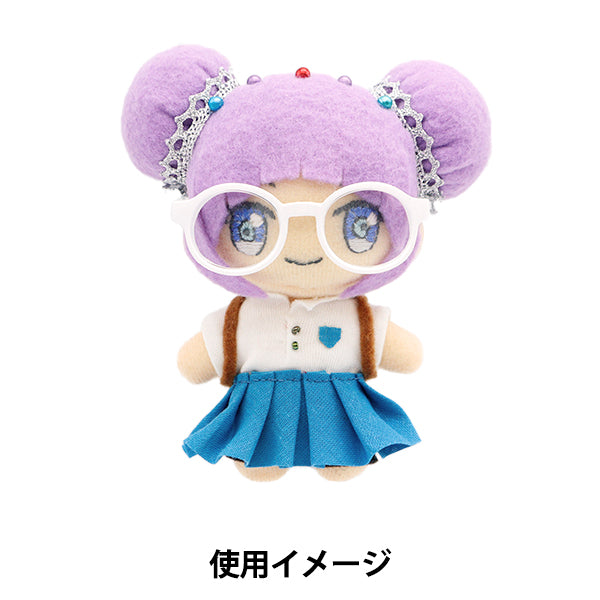 Doll parts "Doll glasses 6.5cm White DA-G6.5-WH"