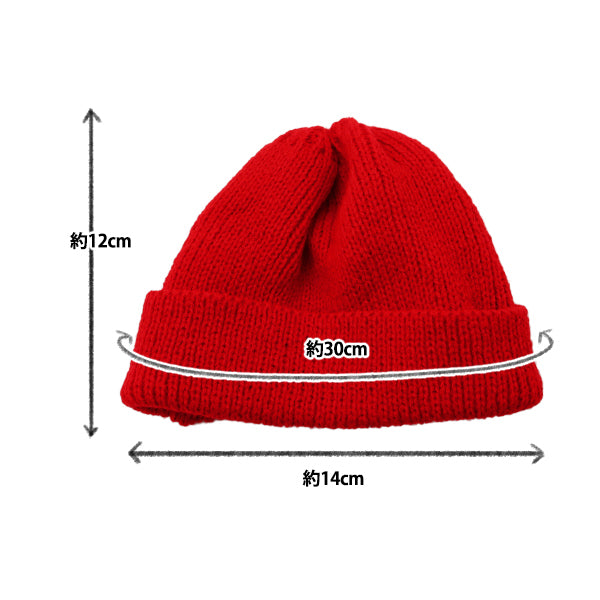 Stuffed toy clothes "Doll Knit Hat Red DKC01-RD"