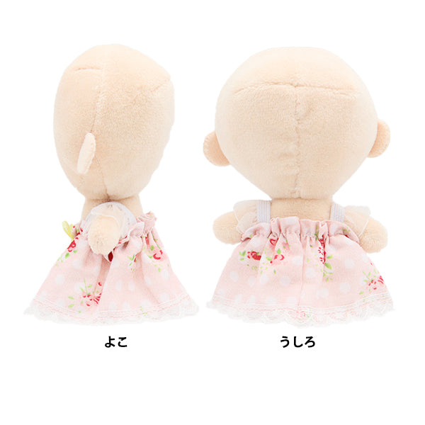 毛绒服装“花图案连衣裙,粉红色x黄色,S大小25-006" Amifa Amifa