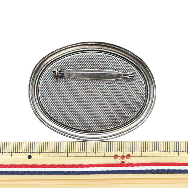 手芸金具 『ブローチ金具 B13 銀 1個入り 17B0013002』