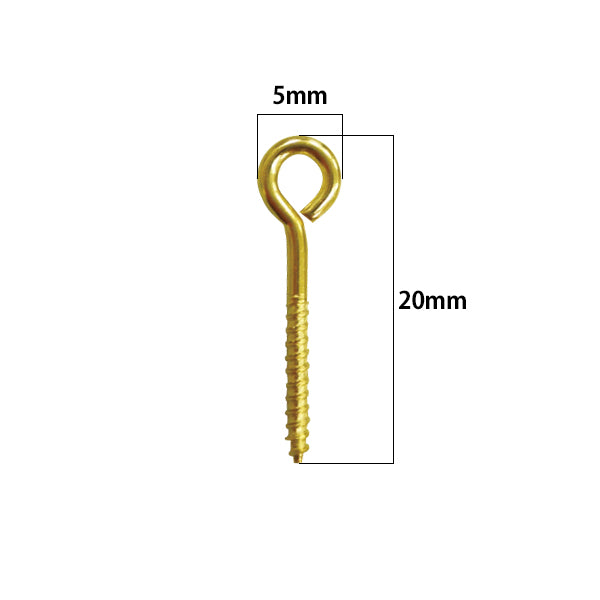 手芸金具 『ヒートン 5×20mm ゴールド 10本入り 404088』 PADICO パジコ