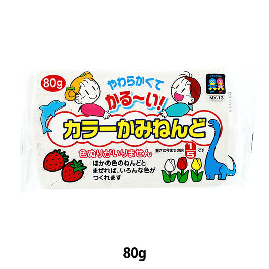 纸粘土``彩色纸粘土白色80g"